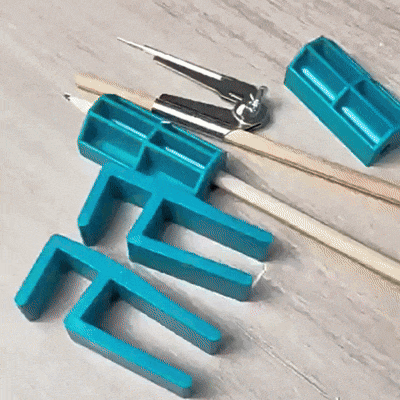 Set Marcador Multifuncional de Carpintería – 3 Trazadores + Lápiz con Medidas de 6 a 20 mm