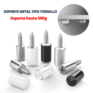 Soporte Metal Tipo Tornillo - Para Estante