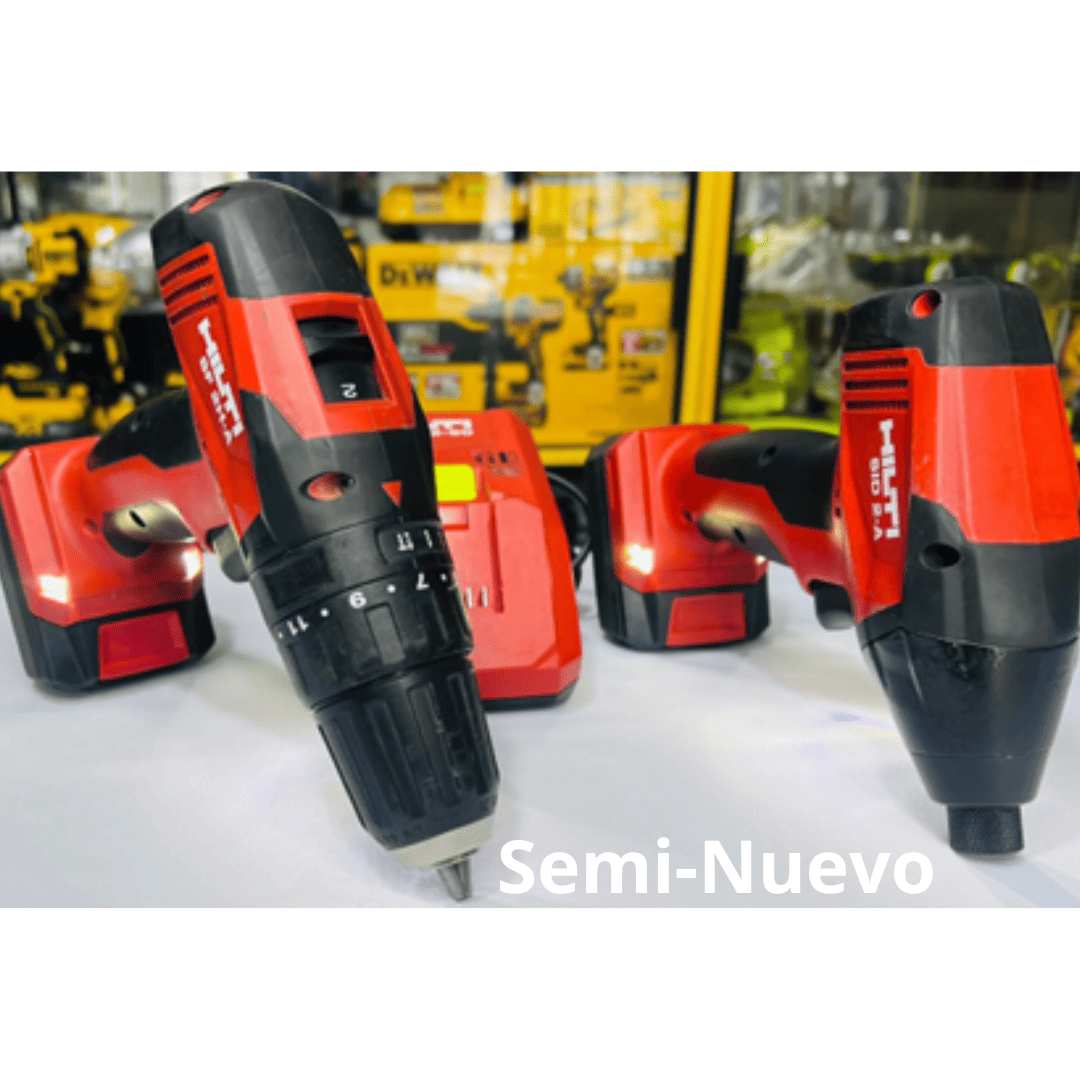 COMBO HILTI TALADRO PERCUTOR SF 2H-A + ATORNILLADOR  SID 2-A   (Semi-Nuevo)